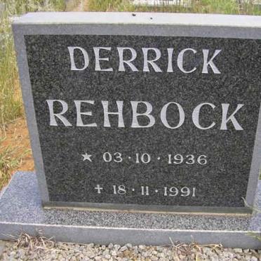REHBOCK Derrick 1936-1991