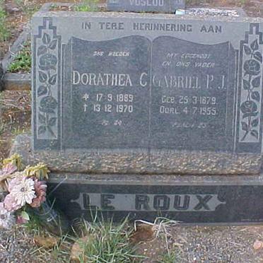 ROUX Gabriel P.J. 1879-1955 &amp; Dorathea C. 1889-1970