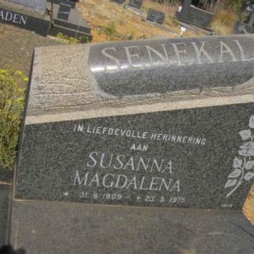 SENEKAL Susanna Magdalena 1909-1975