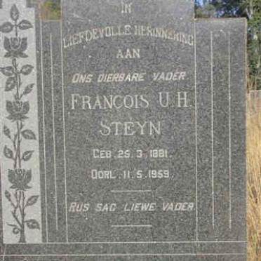 STEYN Francois U. H. 1881-1958