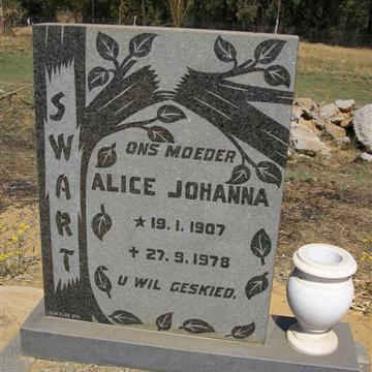 SWART Alice Johanna 1907-1978