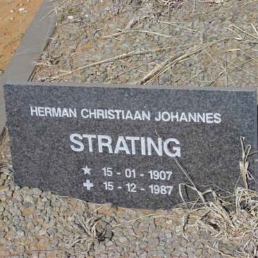 STRATING Herman Christiaan Johannes 1907-1987