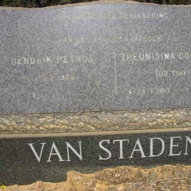 STADEN Hendrik Petrus, van 1906- &amp; Theunisina Dorothea DU TOIT 1913-19??