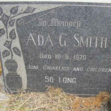 SMITH Ada G. -1970