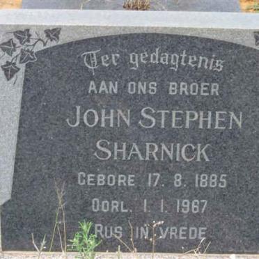 SHARNICK John Stephen 1885-1967