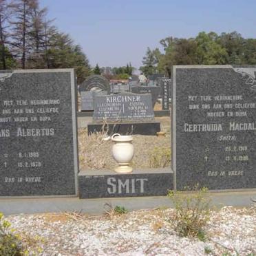 SMIT Frans Albertus 1905-1978 &amp; Gertruida Magdalena SMITH 1915-1998