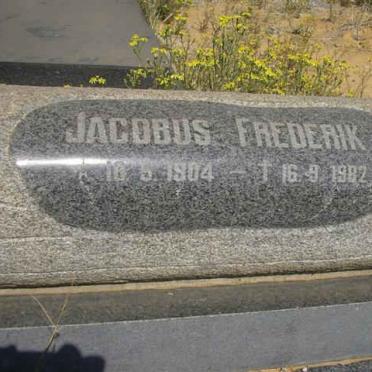 STADEN Jacobus Frederik, van 1904-19?2