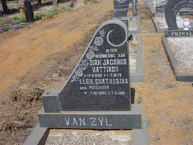 ZYL Dirk Jacobus Hattingh, van 1899-1978 & Elsie Chatherina POTGIETER 1908-1991