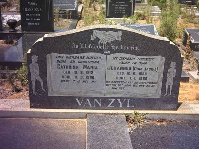 ZYL Johannes, van 1898-1966 & Catharina Maria 1912-1969