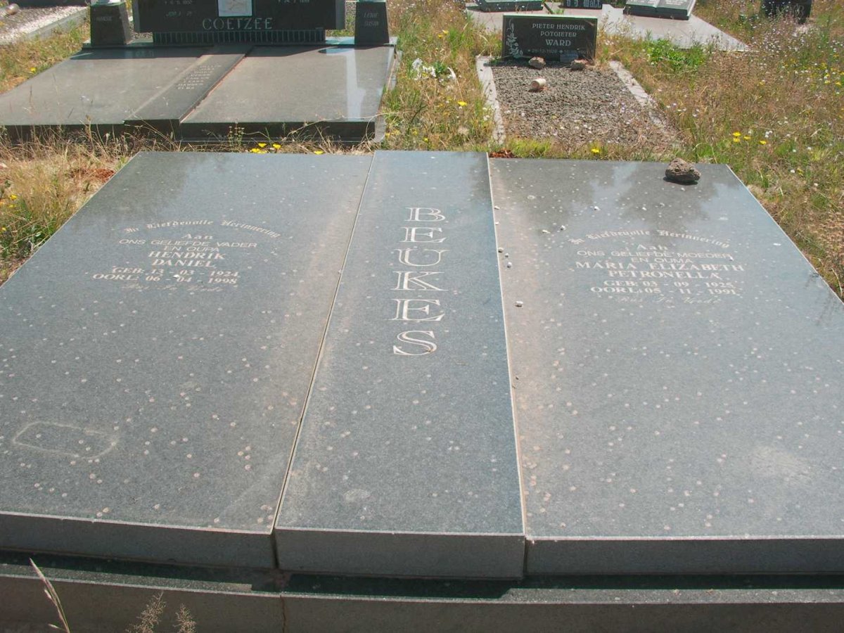 BEUKES Hendrik Daniel 1924-1998 & Maria Elizabeth Petronella 1925-1991