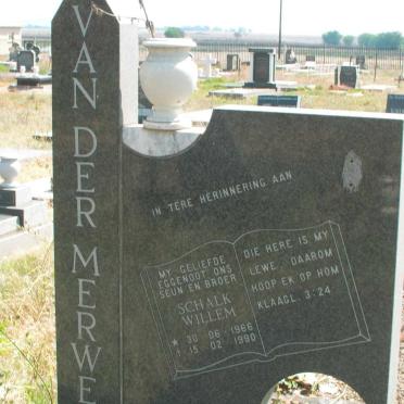 MERWE Schalk Willem, van der 1966-1990