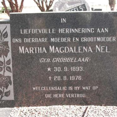 NEL Martha Magdalena nee GROBBELAAR 1893-1976