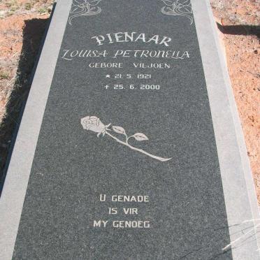 PIENAAR Louisa Petronella nee VILJOEN 1921-2000