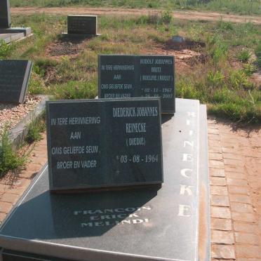 REINECKE Diederick Johannes 1964- :: REINECKE Rudolf Johannes Brits 1967-2007