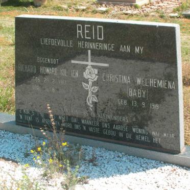 REID Richard Howard Killien 1917-2003 &amp; Christina Welhemiena 1919-