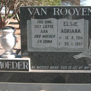 ROOYEN Elsje Adriana, van 1914-1997