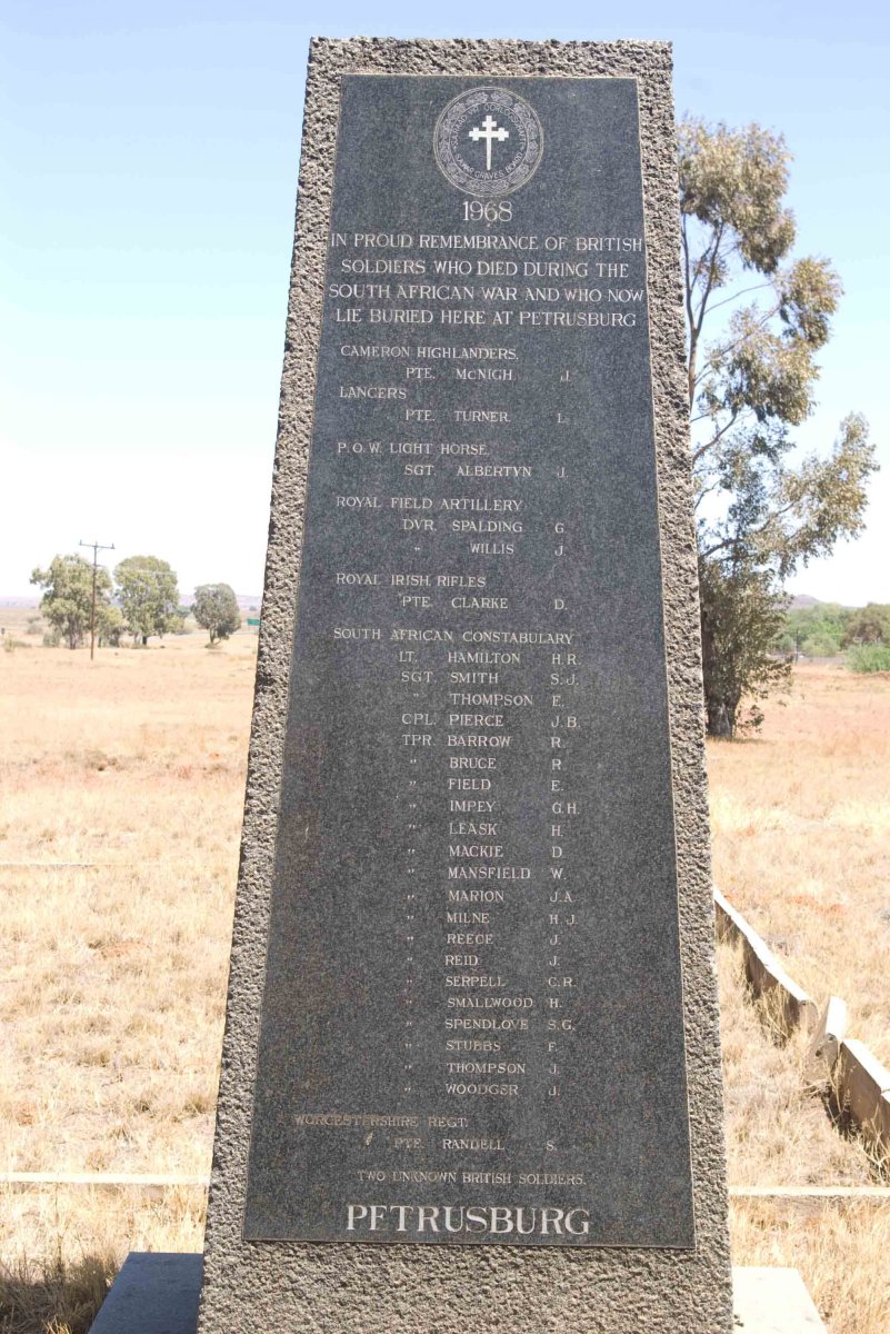4. Memorial to British Soldiers from Boer War