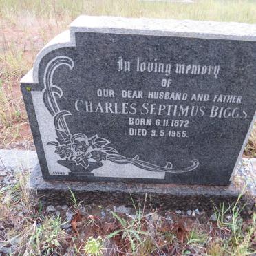 BIGGS Charles Septimus 1872-1955