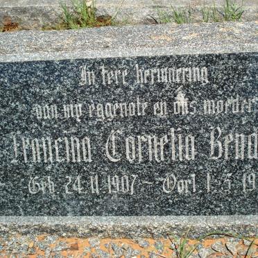 BENADE Francina Cornelia nee VAN DER WALT 1907-1952