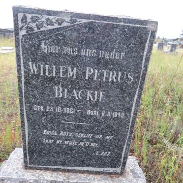 BLACKIE Willem Petrus 1861-1949