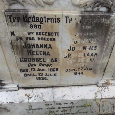 GROBBELAAR Cornelis Johannes 1865-1944 &amp; Johanna Helena BRINK 1868-1936
