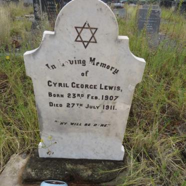 LEWIS Cyril George 1907-1911