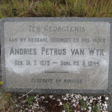 WYK Andries Petrus, van 1879-1944