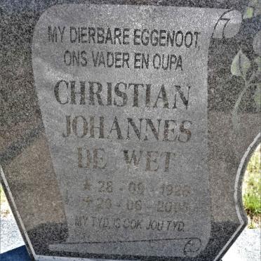BRITZ Christian Johannes de Wet 1926-200?