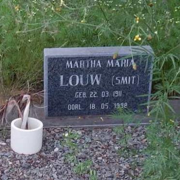 LOUW Gerhardus Wynand 1908-1996 &amp; Martha Maria SMIT 1911-1992