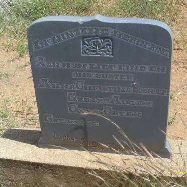 BOSHOFF Anna Christina 1908-1926