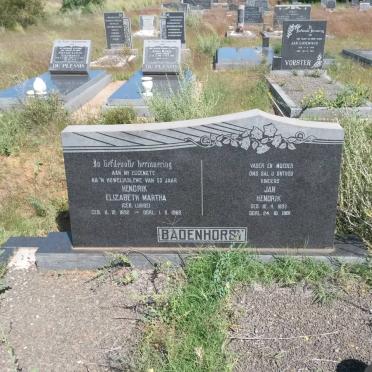 BADENHORST Jan Hendrik 1893-1981 &amp; Hendrik Elizabeth Martha LUBBE 1892-1969