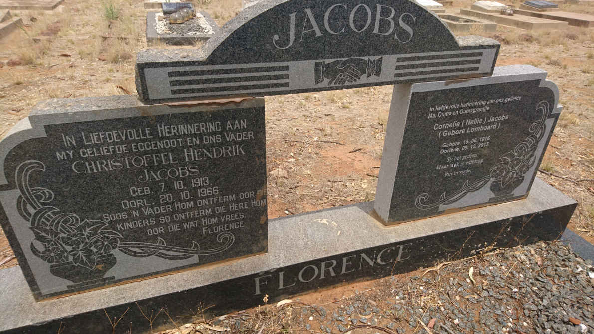 JACOBS Christoffel Hendrik 1913-1966 & Cornelia LOMBAARD 1916-2015