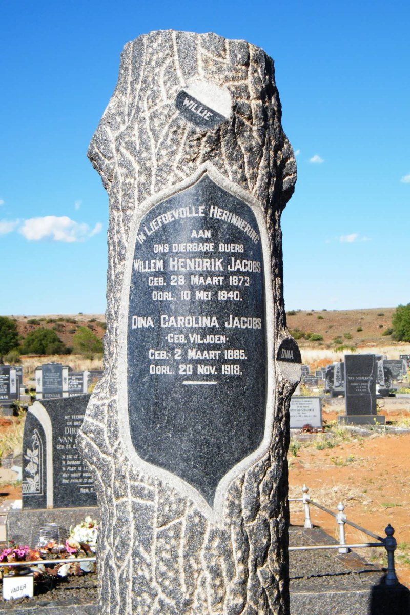 JACOBS Willem Hendrik 1873-1940 & Dina Carolina VILJOEN 1885-1918