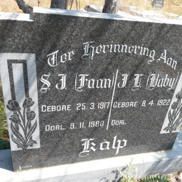 KALP S.J. 1917-1980 &amp; J.?. 1922-
