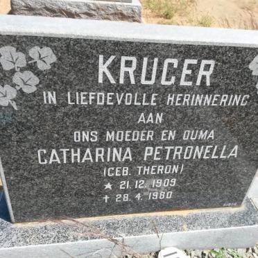 KRUGER Catharina Petronella nee THERON 1909-1980