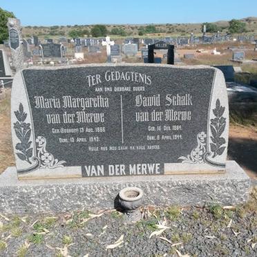 MERWE Dawid Schalk, van der 1864-1944 &amp; Maria Margaretha BOSHOFF 1866-1943