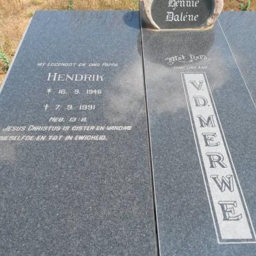 MERWE Hendrik, v.d. 1946-1991