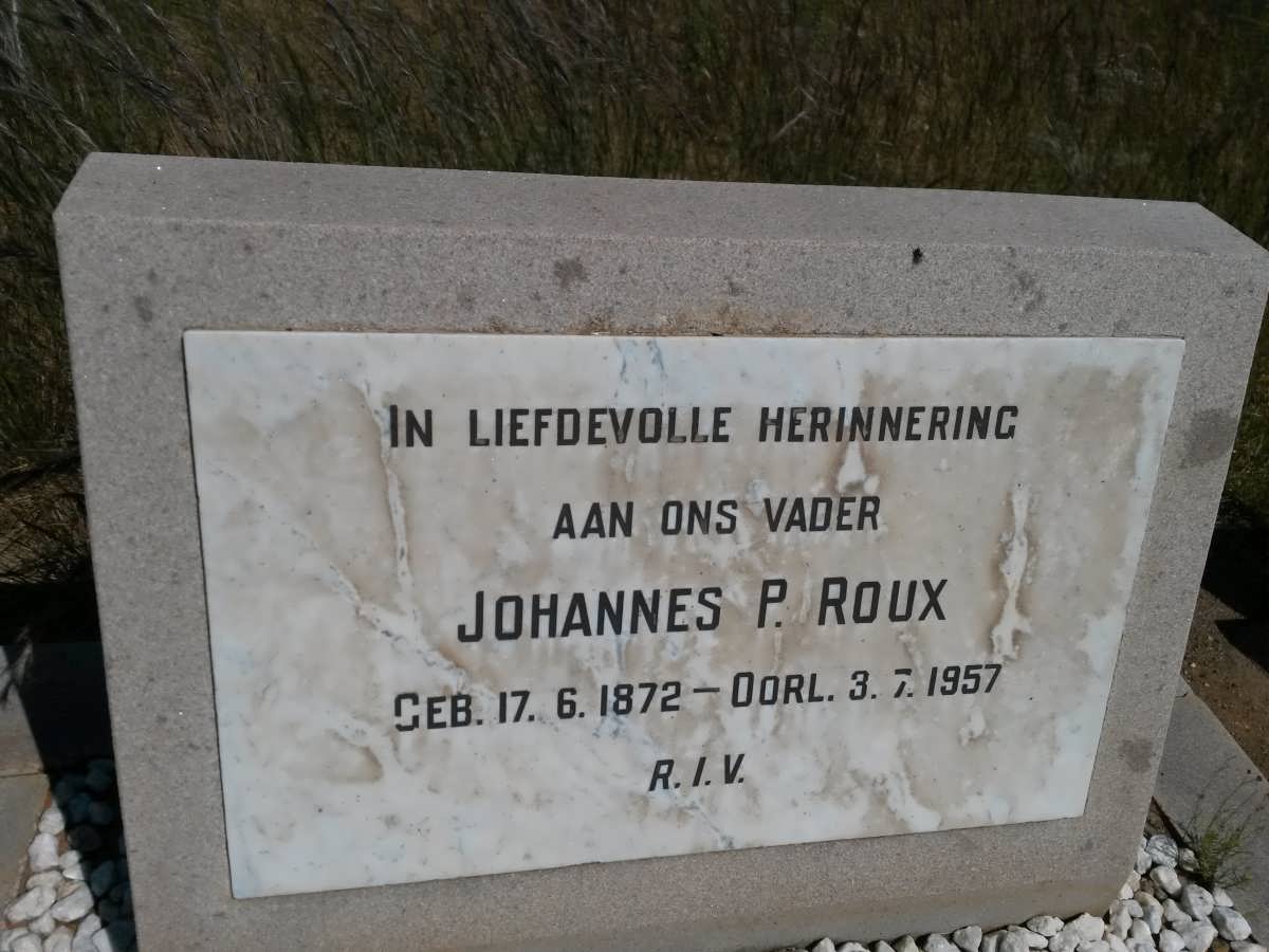 ROUX Johannes P. 1872-1957