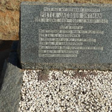 SNYMAN Pieter Jacobus 1869-1942