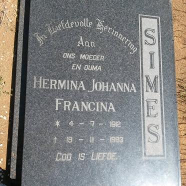SIMES Hermina Johanna Francina 1912-1993