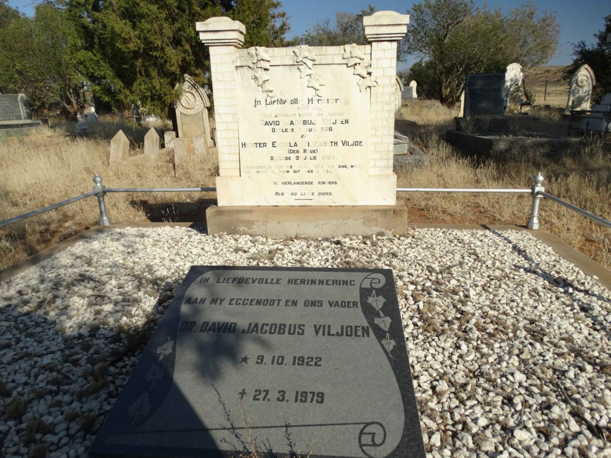 VILJOEN David Jacobus -1926 & Hester Engela Elizabeth ROUX -1926 :: VILJOEN David Jacobus 1922-1979