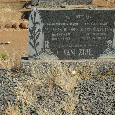 ZIJL Zacharias Johannes, van 1879-1951 &amp; Johanna Maria Aletta LABUSCHAGNE 1885-1967