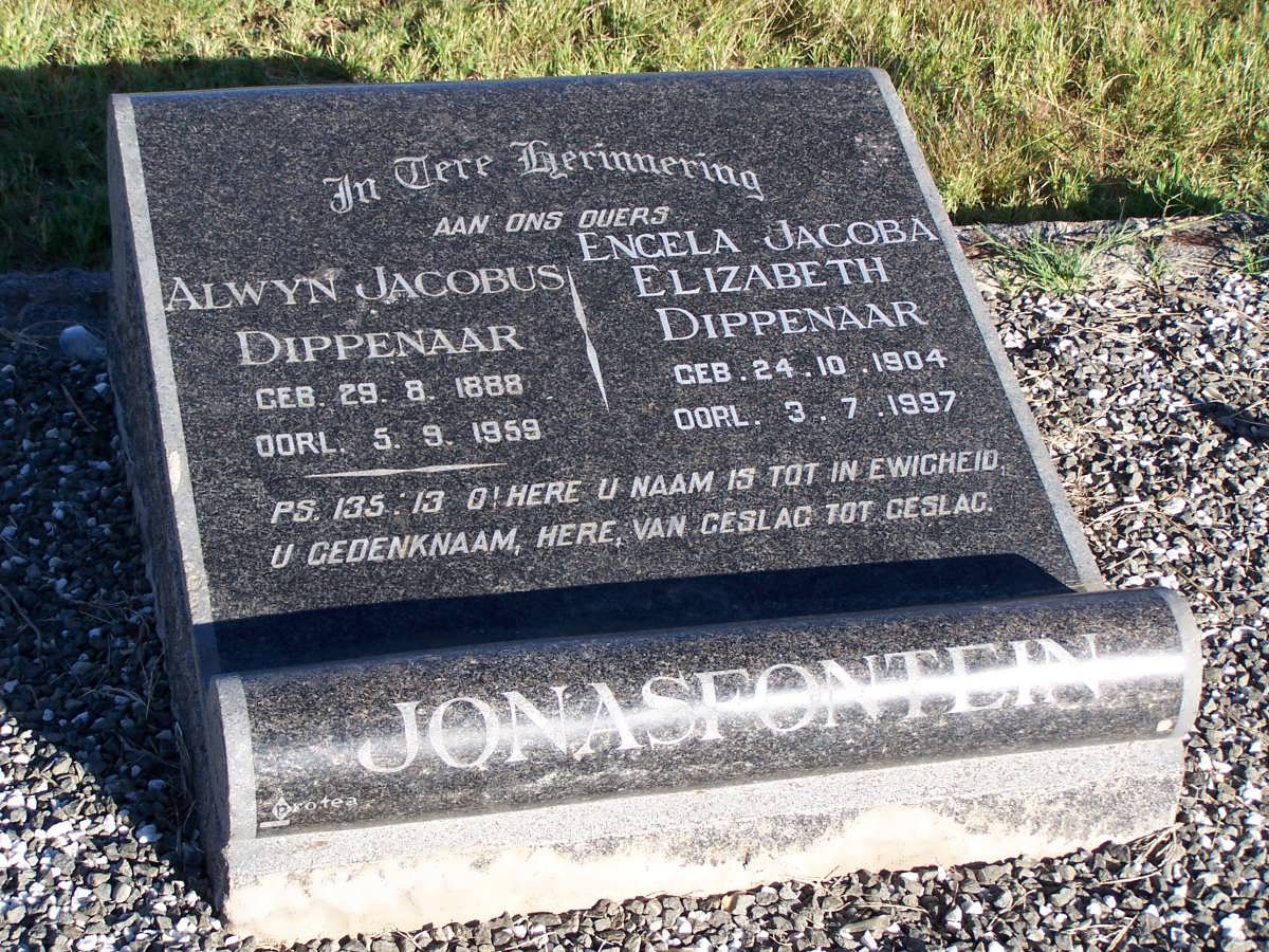 DIPPENAAR Alwyn Jacobus 1888-1959 &amp; Engela Jacoba Elizabeth 1904-1997