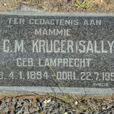 KRUGER S.C.M. nee LAMPRECHT 1894-1956