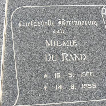 RAND Miemie, du 1906-1995
