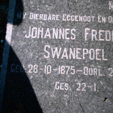 SWANEPOEL Johannes Frederick 1875-1952