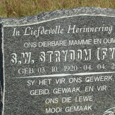 STRYDOM S.W. 1920-2002