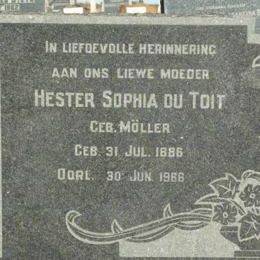TOIT Hester Sophia, nee du MÖLLER 1886-1966
