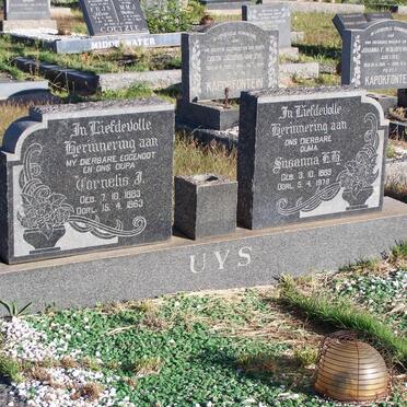 UYS Cornelis J. 1883-1963 &amp; Susanna 1889-1978