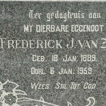ZYL Frederick J., van 1889-1959